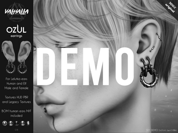 DEMO Valhalla - Ozul earrings (ADD)
