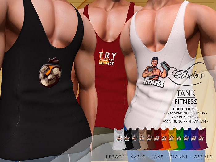 Male Tank Fitness // Fatpack by Tchelo's