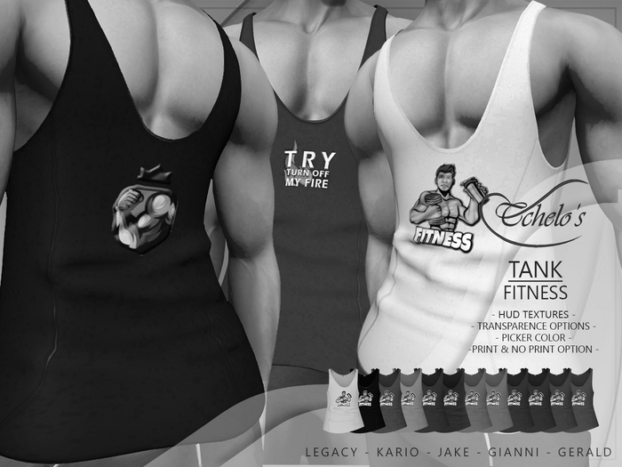 !   Tchelo's Male Tank Fitness // Demo