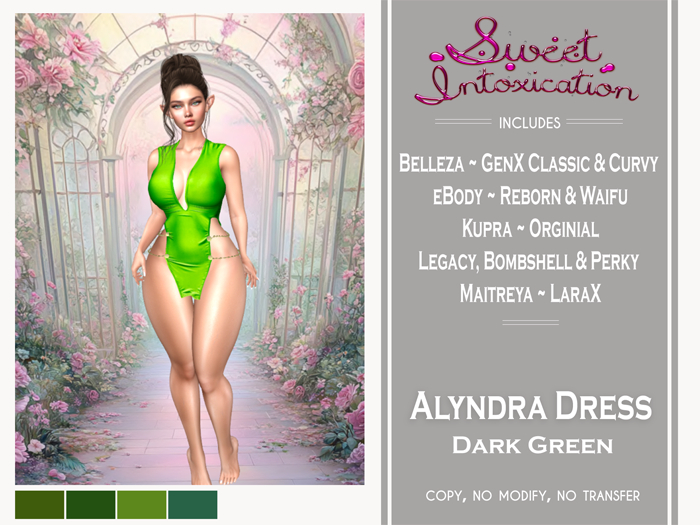 ::Sweet Intoxication:: Alyndra Dress - Dark Green