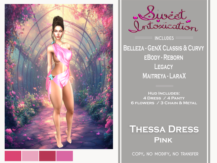 ::Sweet Intoxication:: Thessa Dress - Pink