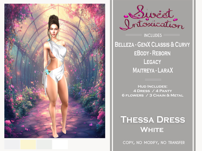 ::Sweet Intoxication:: Thessa Dress - White