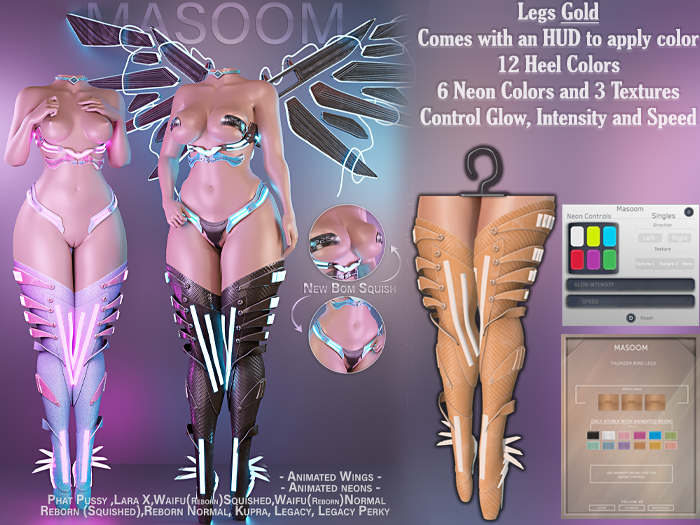 [[ Masoom ]] Thunder Bird Legs - Gold