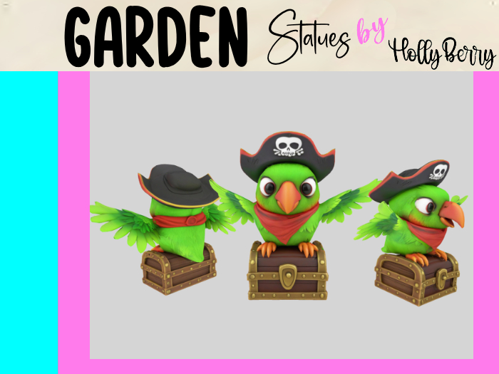 HB: Chibi Pirate Parrot & Chest FuLL PERM