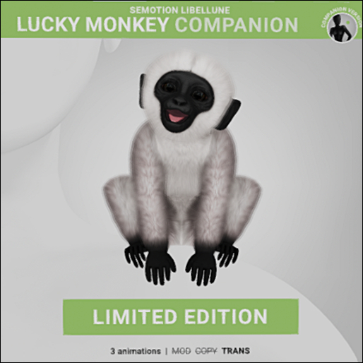 SEmotion Libellune Lucky Monkey Companion LIMITED