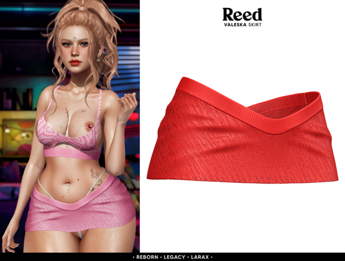 REED.VALESKA.SKIRT.RED