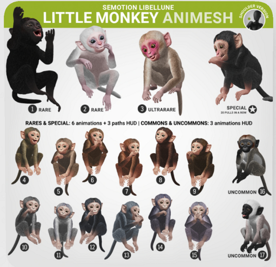 SEmotion Libellune Little Monkey Animesh COMMON 14