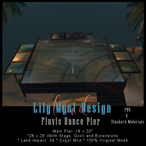 Lily Myst Design Fluvis Dance Pier