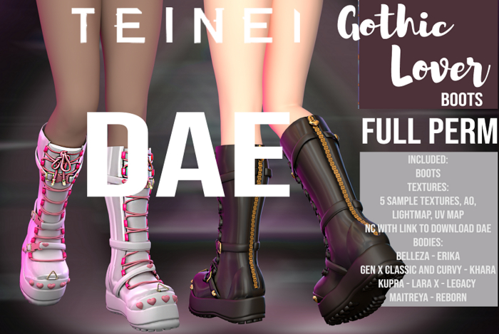 TEINEI -GOTHIC LOVERS BOOTS W DAE- FULL PERM