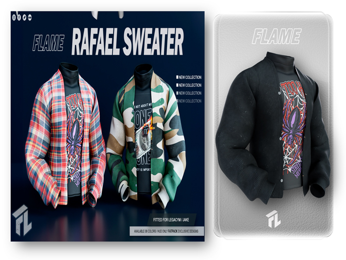 Flame Rafael Sweater Black