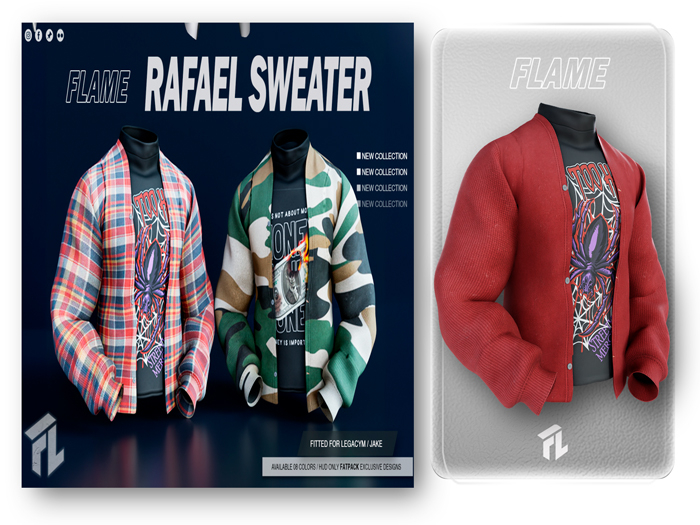 Flame Rafael Sweater Red