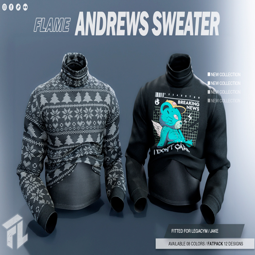 Flame Andrews Sweater FATPACK
