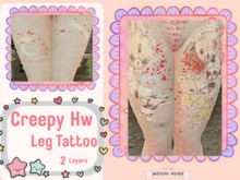 ^MochiHugs^ CreepyHalloween Leg Tattoo