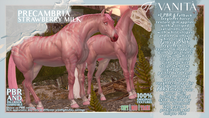 TEEGLEPET SKIN: PRECAMBRIA STRAWBERRY MILK