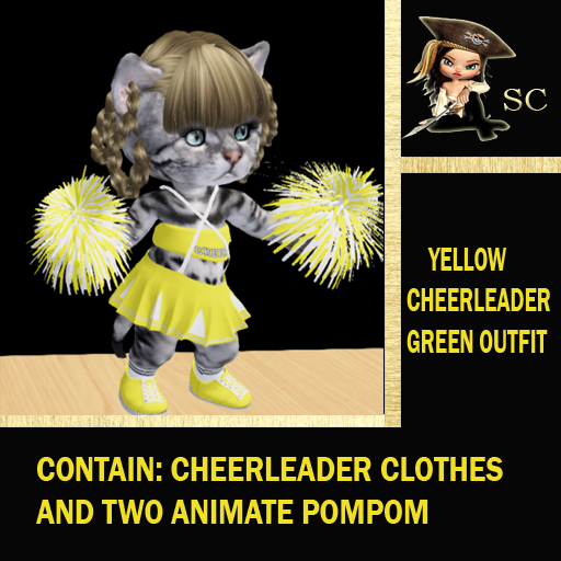 CHEERLEADER YELLOW OUTFIT