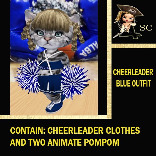 CHEERLEADER BLUE OUTFIT
