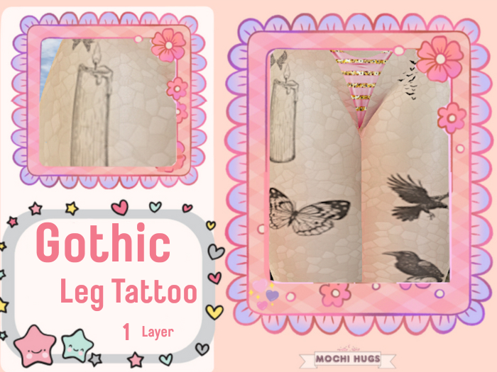 ^MochiHugs^ Gothic Leg Tattoo