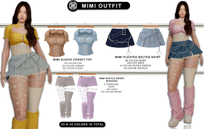 Addams - Mimi Outfit #MEGAPACK