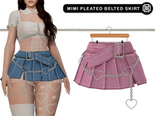 Addams - Mimi Pleated Belted Skirt #05