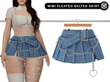 Addams - Mimi Pleated Belted Skirt #35
