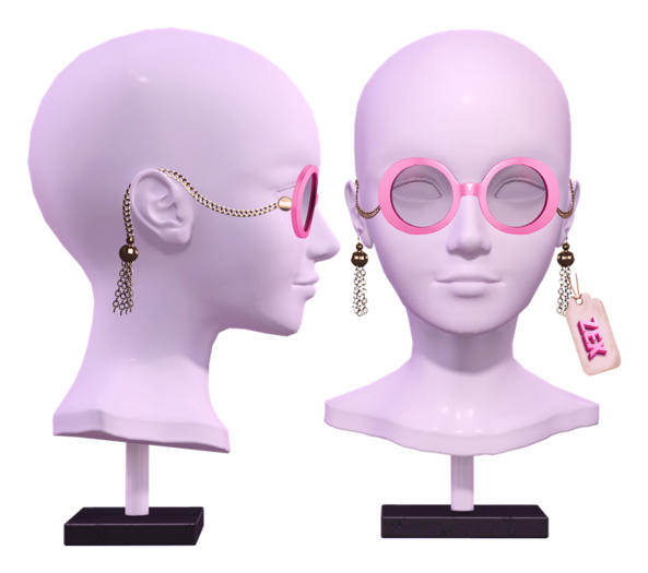 Alessandra Sunglasses * Pink&Gold (Mod. & Resizer)