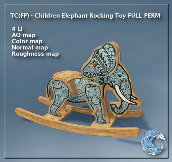 TC(FP) - Children Elephant Rocking Toy FULL PERM