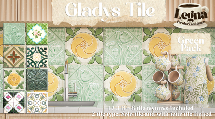 - Legna - Gladys Tile Set (Green Pack)