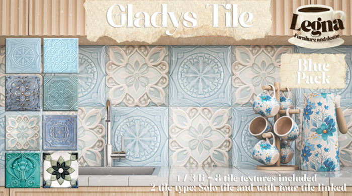 - Legna - Gladys Tile Set (Blue Pack)