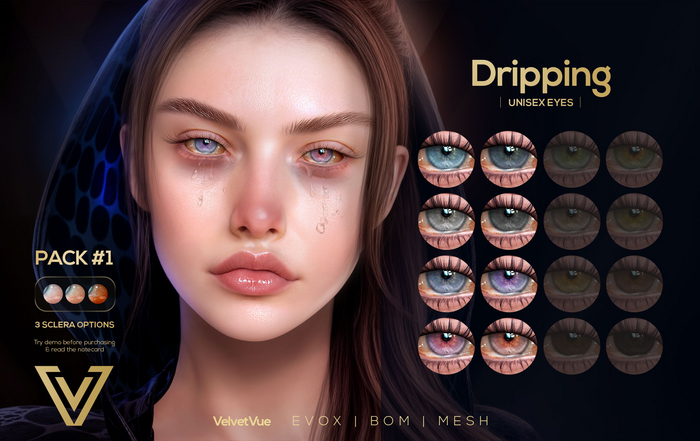 [ VelvetVue ] Dripping Eyes :: Pack #1