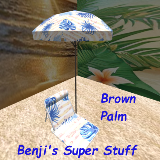 Beach Chair Brown Palm