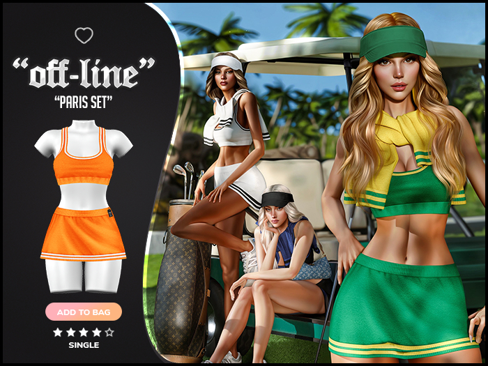 "Off-Line" x "Paris" Set / Tangerine