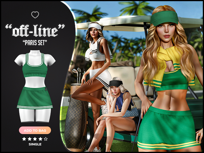 "Off-Line" x "Paris" Set / Emerald