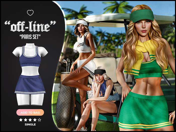 "Off-Line" x "Paris" Set / Cobalt