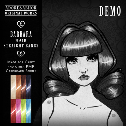 Barbara Hair Straight Bangs [Cardy] DEMO