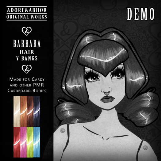Barbara Hair V Bangs [Cardy] DEMO