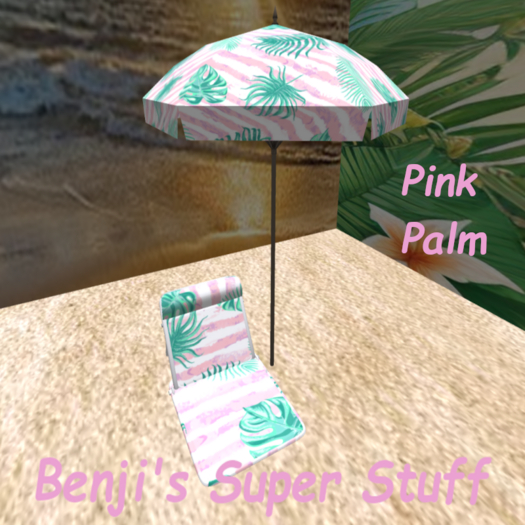 Beach Chair Pink Palm