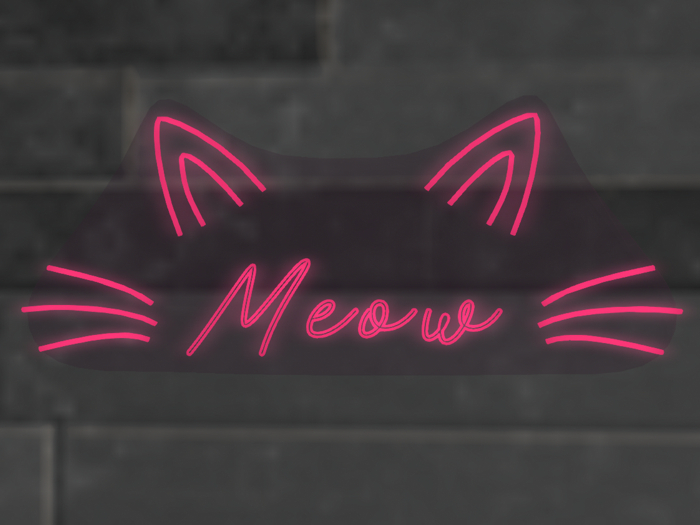-Misa- Meow Neon Sign