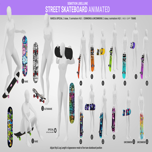SEmotion Libellune Street Skateboard Animated COMMON 09
