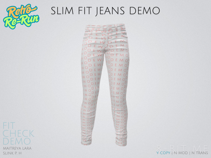 Slim Fit Jeans DEMO Package