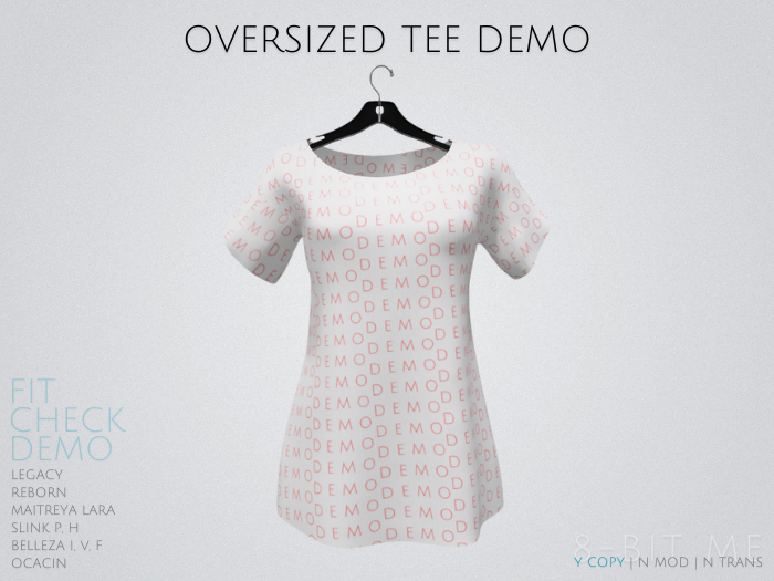 Oversized Tee DEMO Package