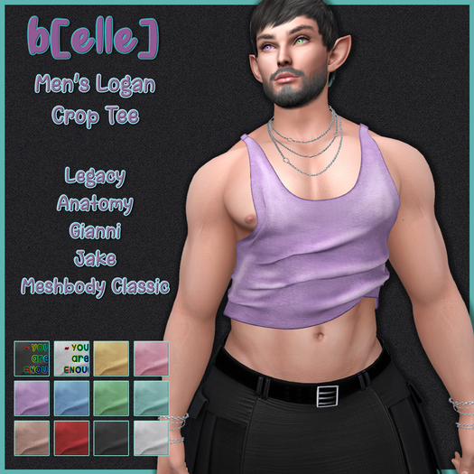 b[ELLE] Men's Logan Crop w/HUD