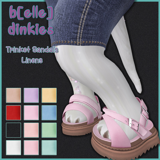 DEMO_b[ELLE]DINKIES Trinket Sandals w/HUD