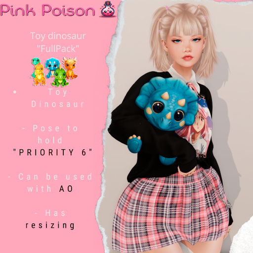 Pink Poison -  Toy dinosaur "FullPack"