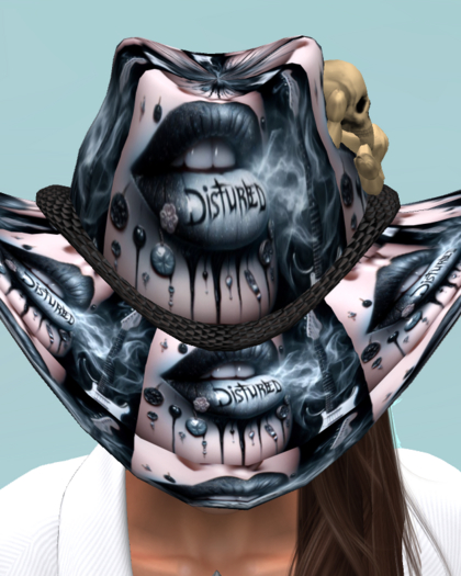Disturbed Cowboy Hat