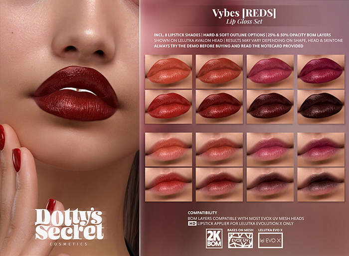 Dotty's Secret - Vybes [REDS] - Lip Gloss [EVOX]