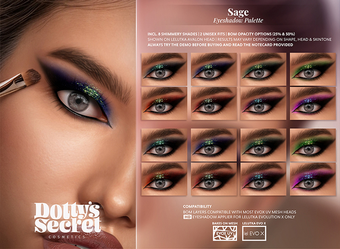 Dotty's Secret - Sage - Eyeshadow Palette [EVOX]
