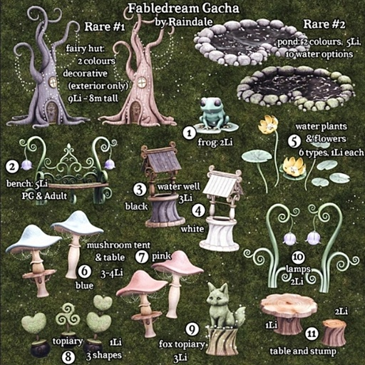 7 Mushroom tent pink - Fabledream - Raindale