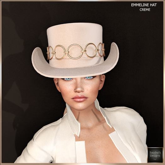 SAS - Emmeline Creme Top Hat  
