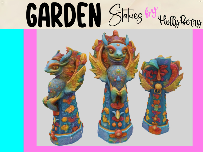 HB: Ornate Dragon Creature Statue FuLL PERM