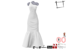 WC600 One Shoulder Mermaid Bottom Gown Dress FITMESH